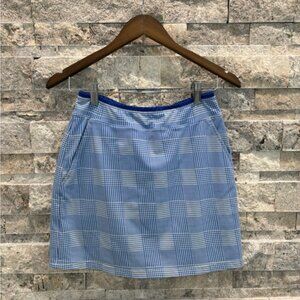 Polo Golf Ralph Lauren Blue Checkered Mini Skirt